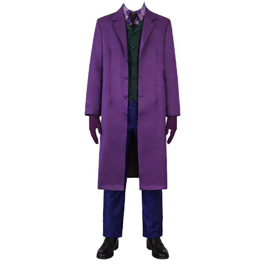 COSKEYFM The Dark Knight Joker Costume Bat Heath Ledger Joker Costume