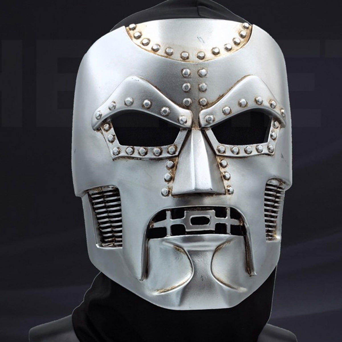 COSKEYFM Unisex Doctor Doom Costume Mask Halloween Dr Doom Mask