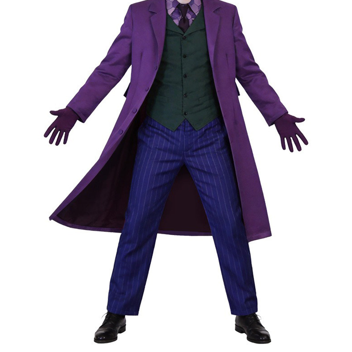 COSKEYFM The Dark Knight Joker Costume Bat Heath Ledger Joker Costume