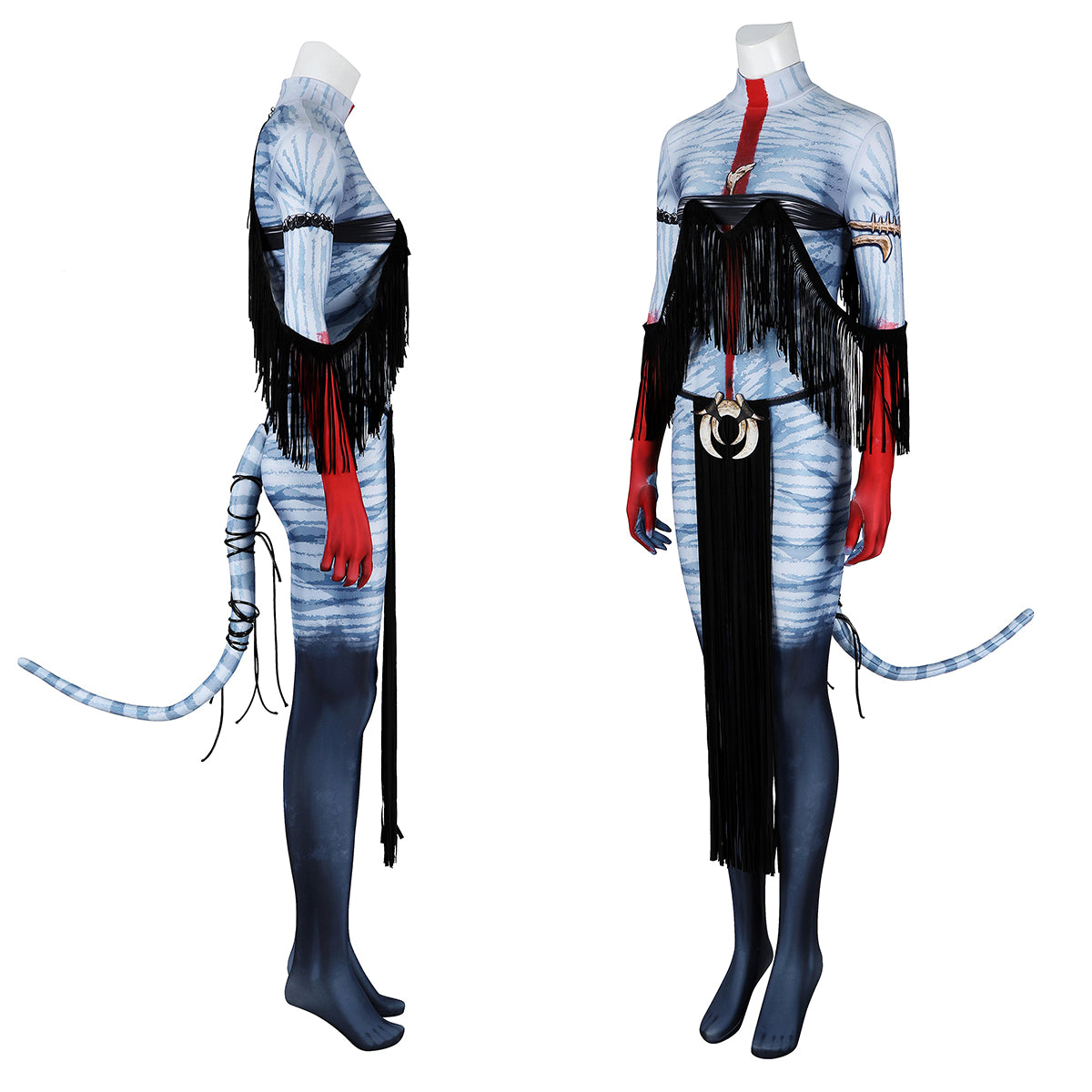 COSKEYFM Womens Varang Costume Outfit with Headwear Halloween Varang Costume Bodysuit