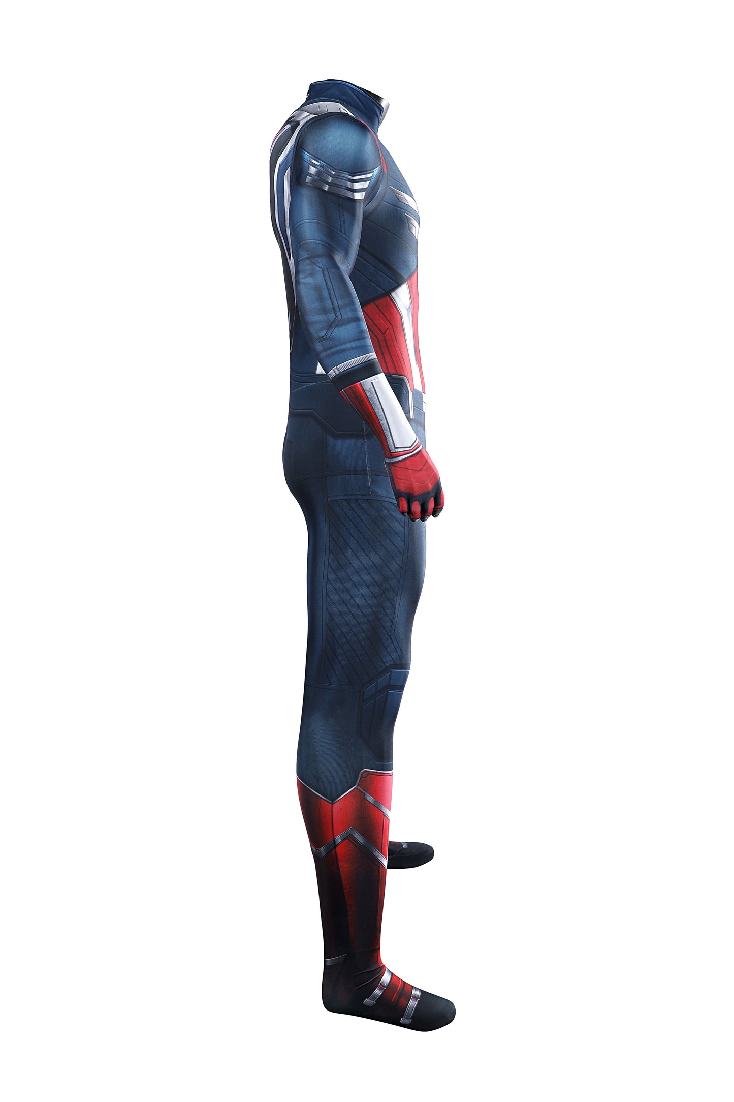 COSKEYFM Captain America Costume bodysuit Halloween Captain America Costume Jumpsuit