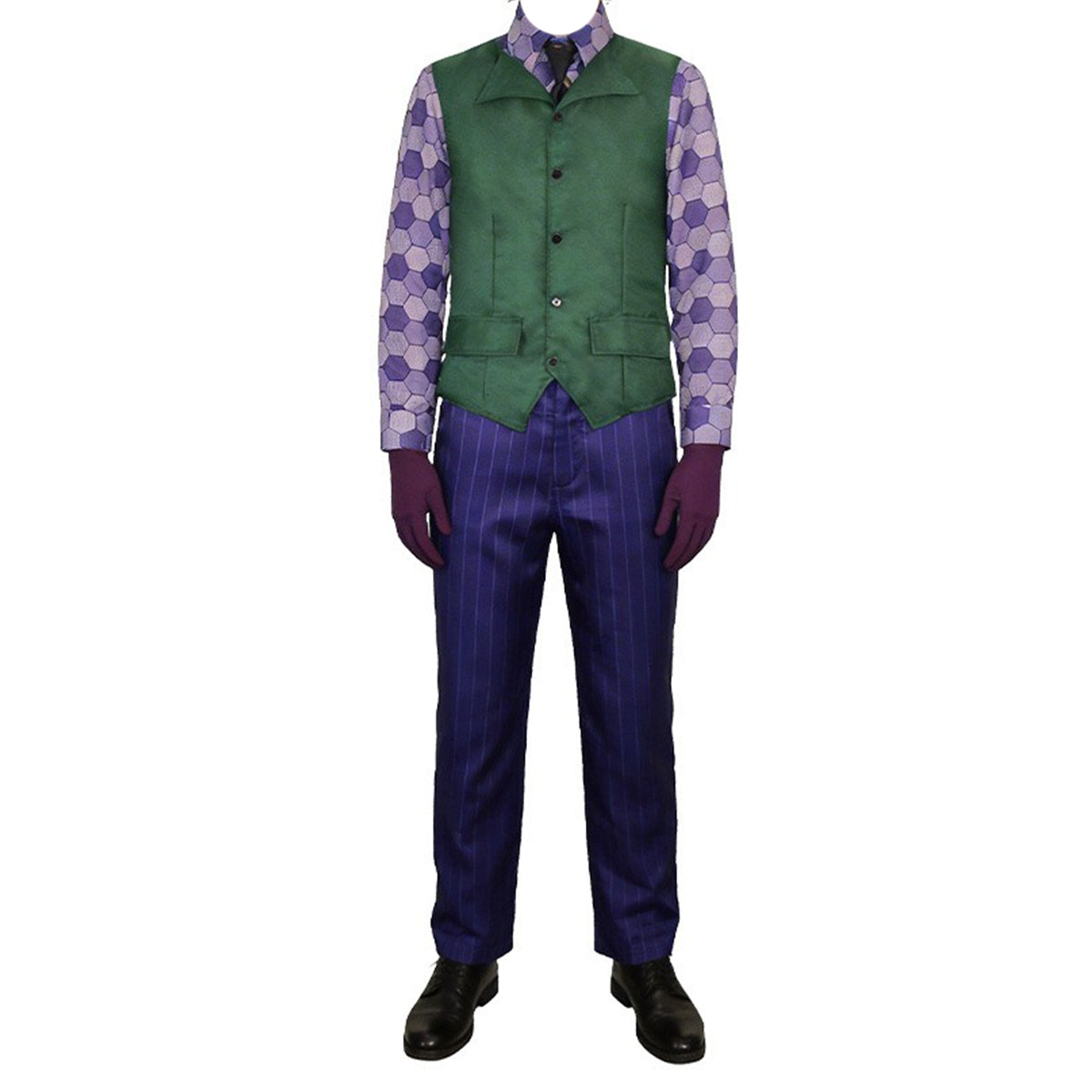 COSKEYFM The Dark Knight Joker Costume Bat Heath Ledger Joker Costume