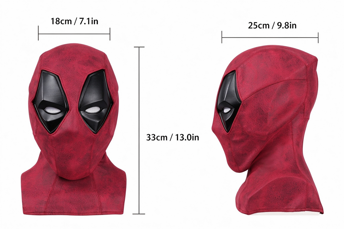 COSKEYFM Deadpool Mask Wade Wilson Cosplay Headgear