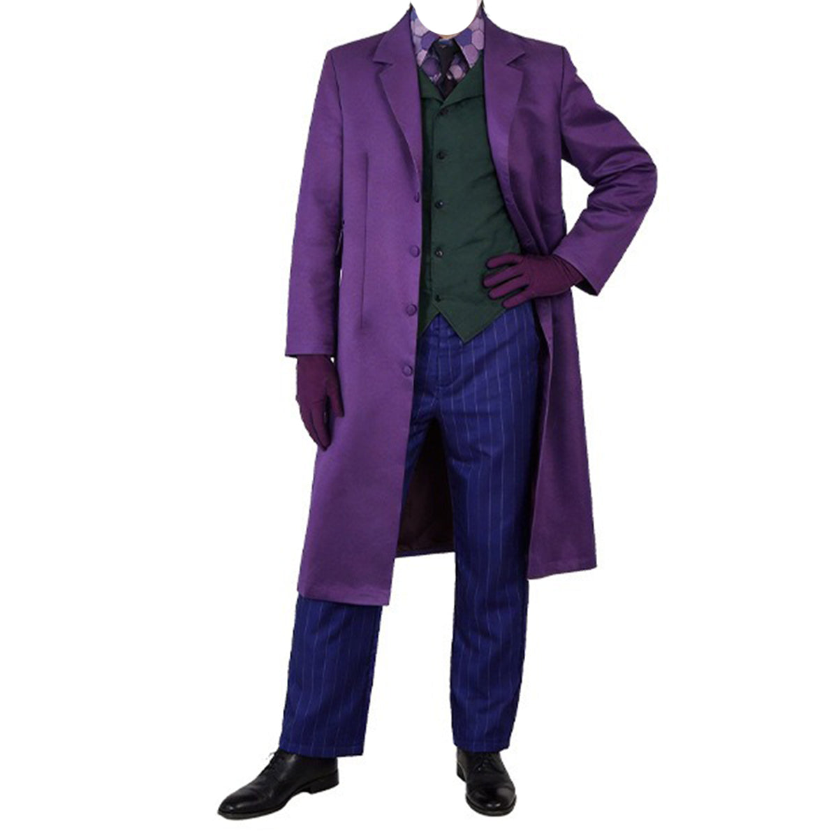 COSKEYFM The Dark Knight Joker Costume Bat Heath Ledger Joker Costume