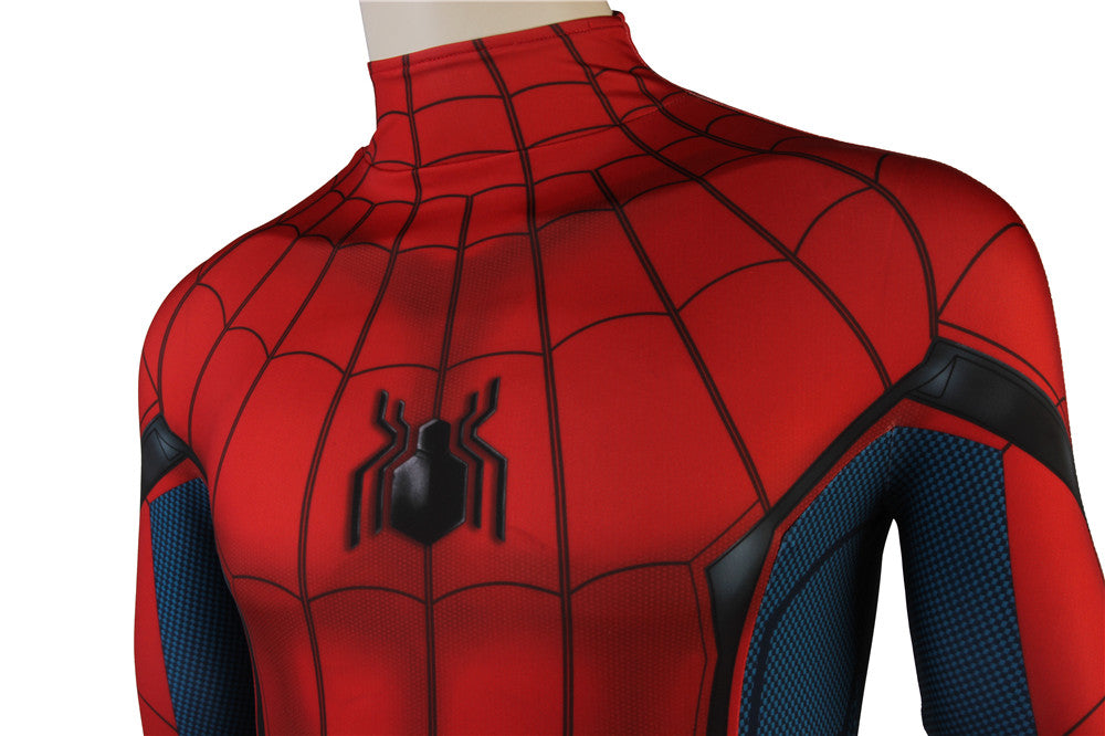 COSKEYFM Peter Benjamin Parker Costume Suit Civil War Spiderman Costume 3D Shade Spandex Fullbody Halloween Cosplay Spider-man Superhero Costume For Adult