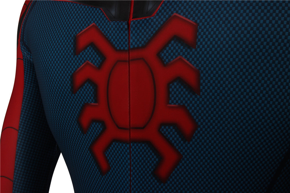 COSKEYFM Peter Benjamin Parker Costume Suit Civil War Spiderman Costume 3D Shade Spandex Fullbody Halloween Cosplay Spider-man Superhero Costume For Adult