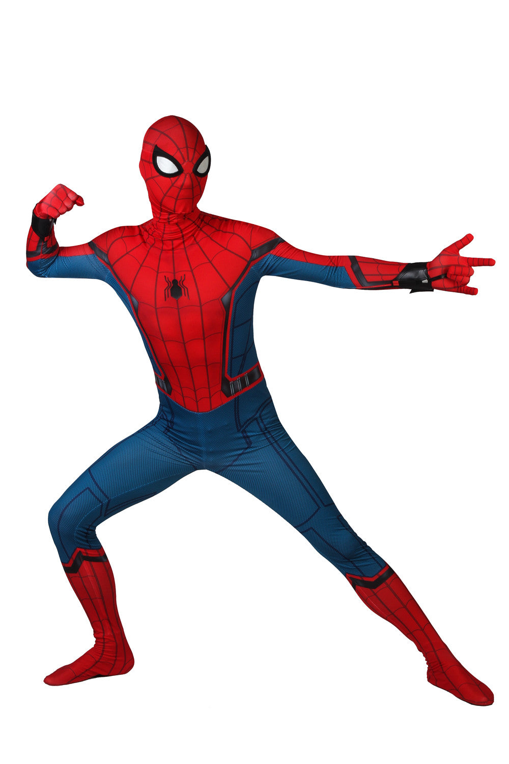 COSKEYFM Peter Parker Costume Bodysuit Civil War Spiderman Costume 3D Shade Spandex Fullbody Halloween Cosplay Spider-man Superhero Costume
