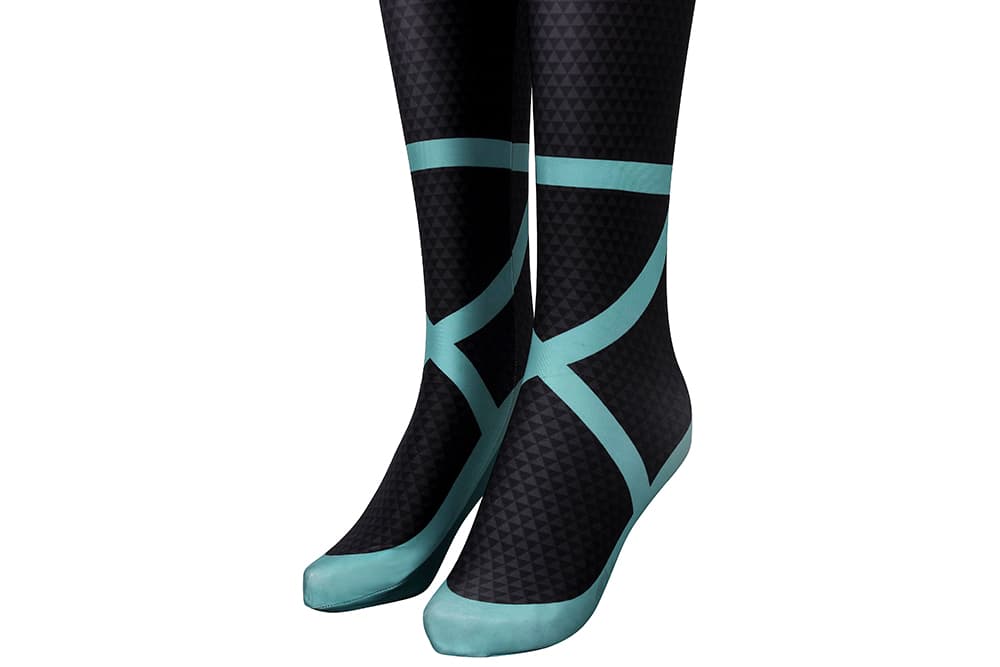 COSKEYFM Spider Gwen Costume Spider-Verse Ghost Spider Adult Full Bodysuit