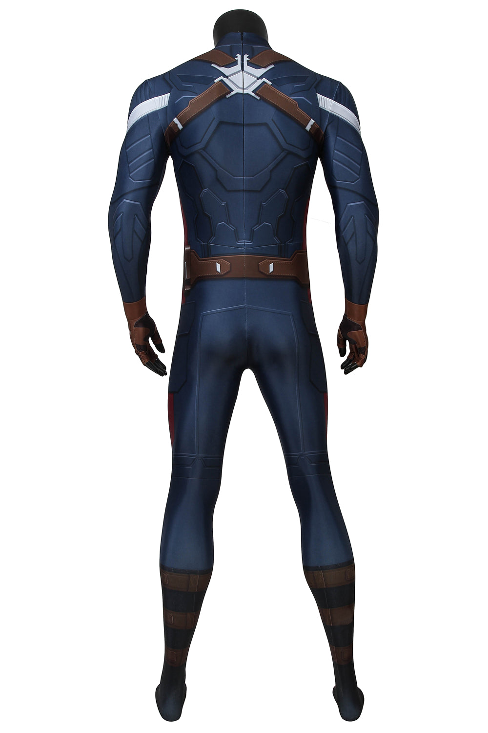 COSKEYFM Captain America Costume bodysuit Halloween Captain America Costume Jumpsuit