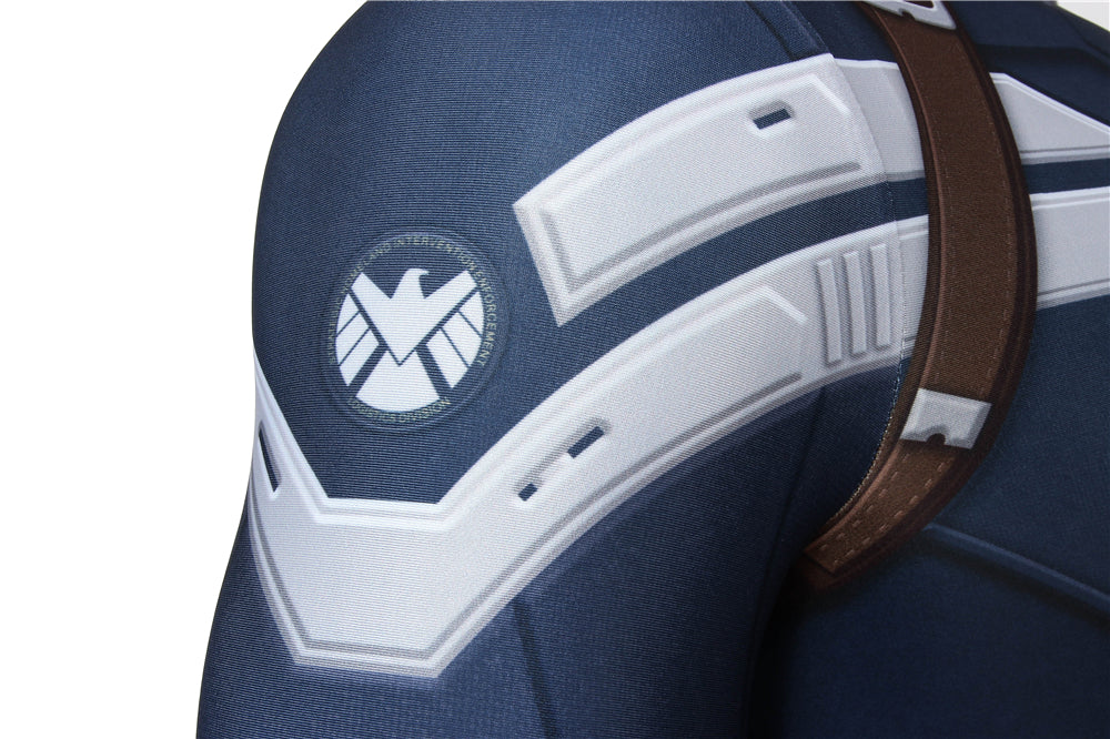 COSKEYFM Captain America Costume bodysuit Halloween Captain America Costume Jumpsuit
