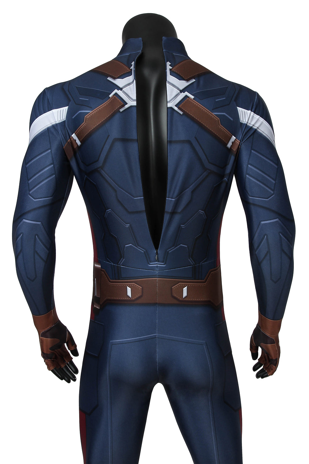 COSKEYFM Captain America Costume bodysuit Halloween Captain America Costume Jumpsuit
