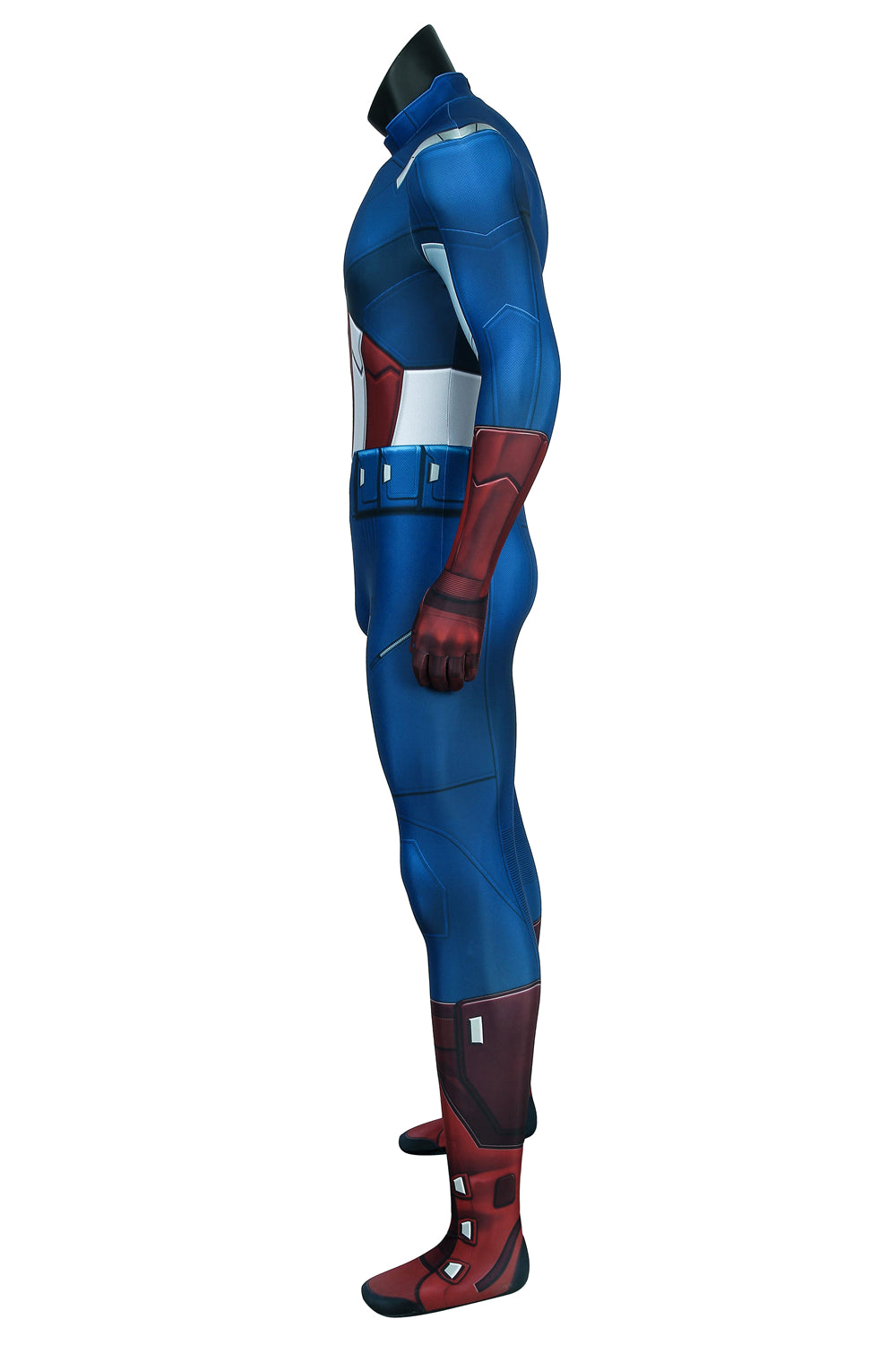 COSKEYFM Captain America Costume bodysuit Halloween Captain America Costume Jumpsuit