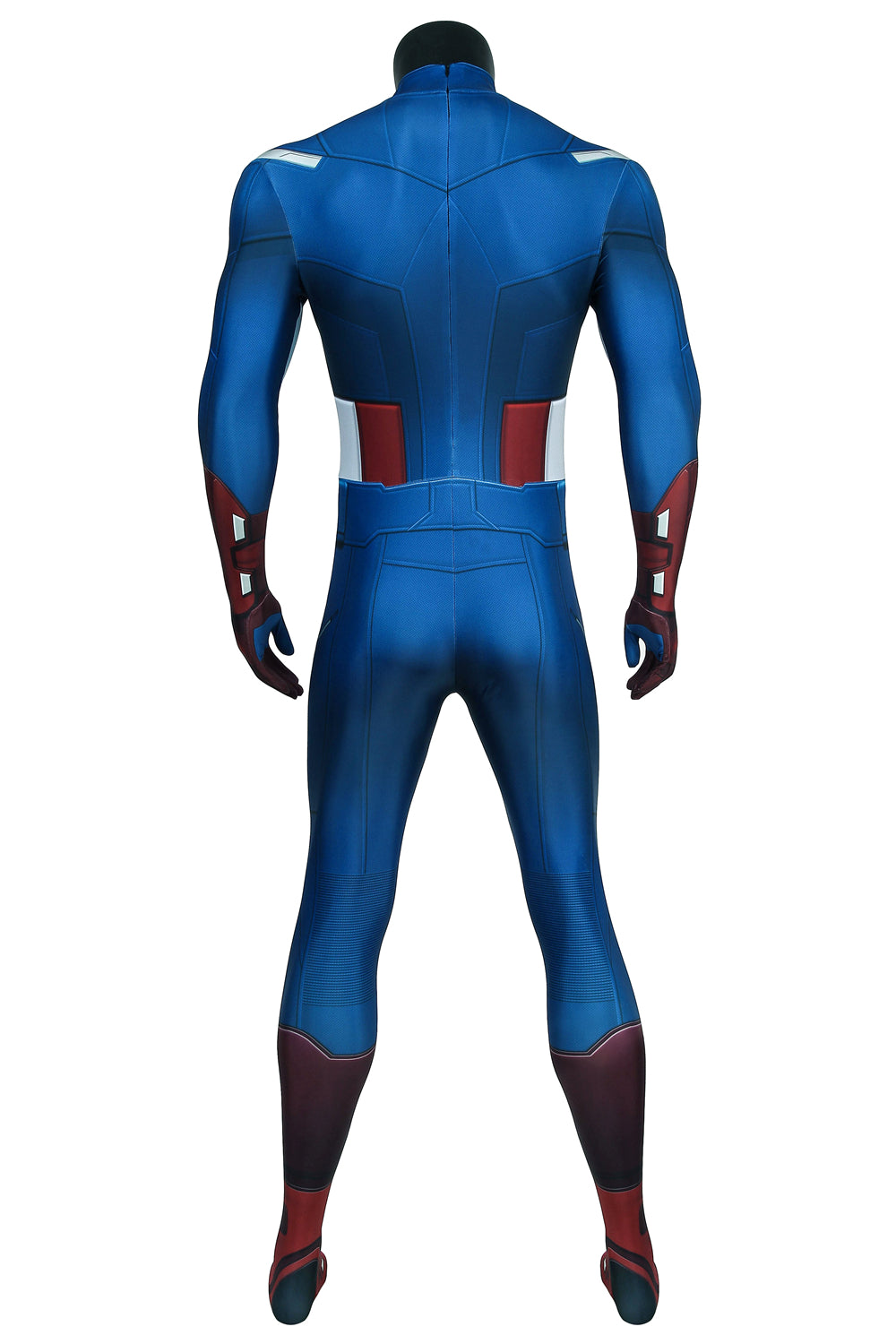 COSKEYFM Captain America Costume bodysuit Halloween Captain America Costume Jumpsuit