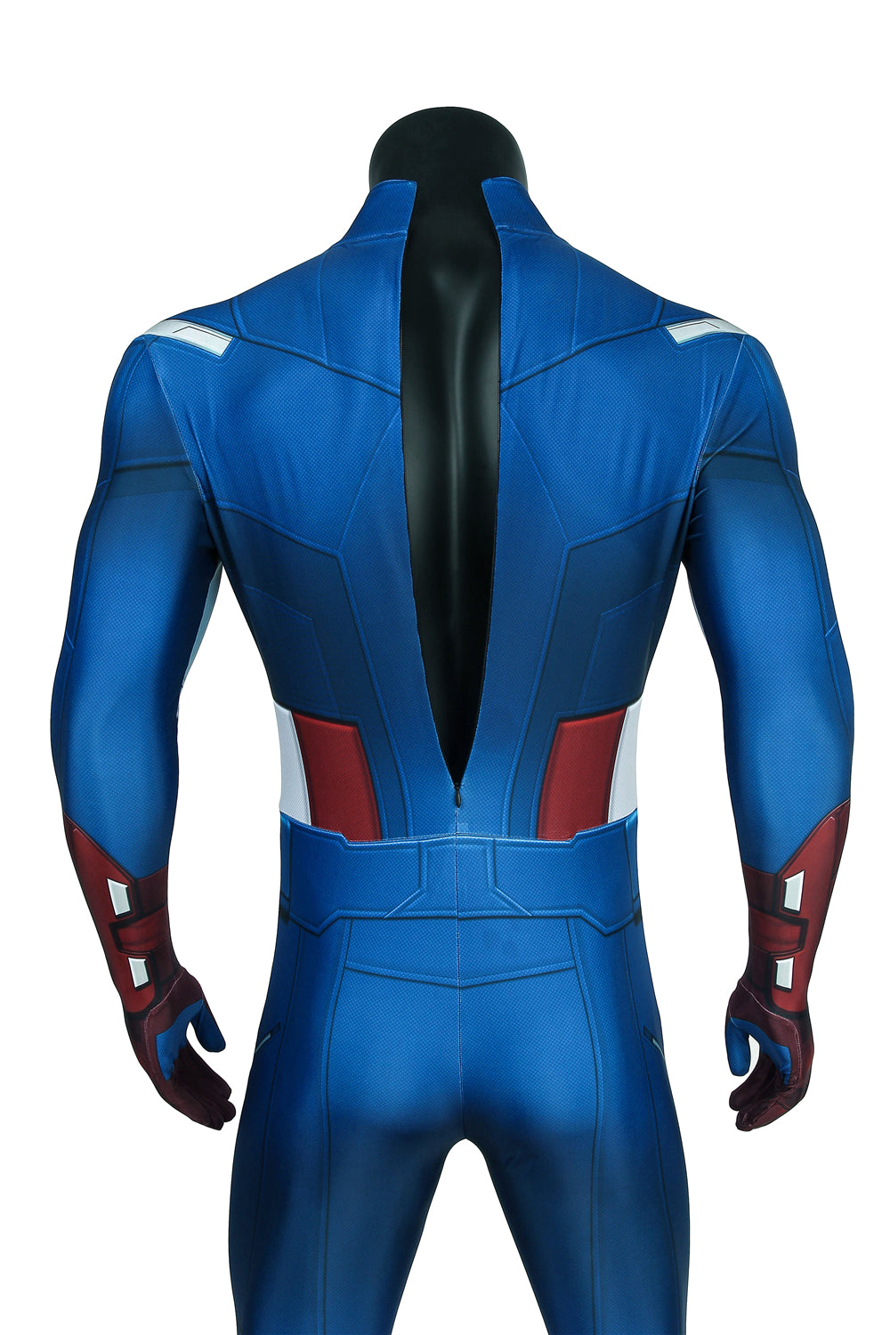 COSKEYFM Captain America Costume bodysuit Halloween Captain America Costume Jumpsuit