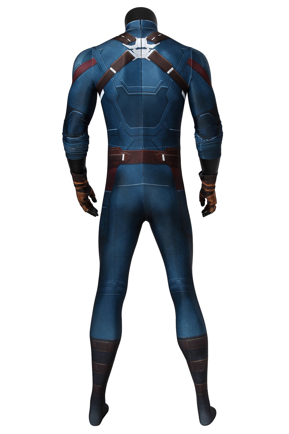 COSKEYFM Captain America Costume bodysuit Halloween Captain America Costume Jumpsuit