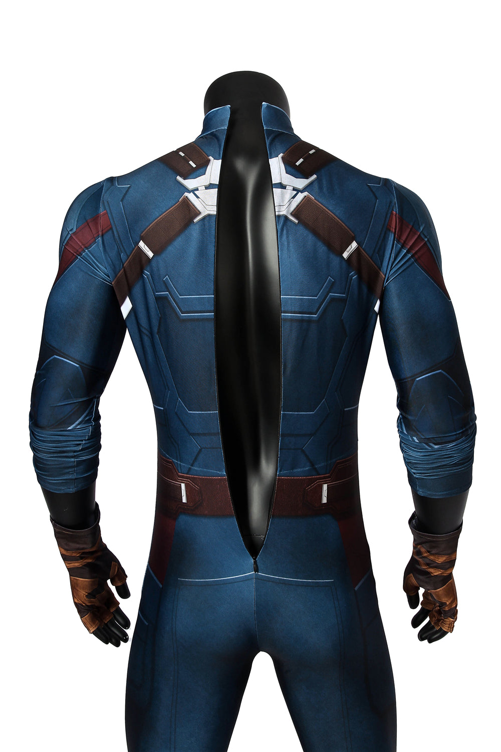 COSKEYFM Captain America Costume bodysuit Halloween Captain America Costume Jumpsuit