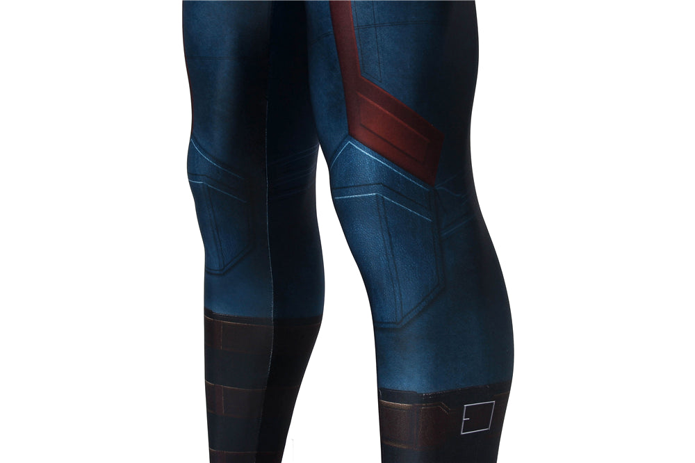 COSKEYFM Captain America Costume bodysuit Halloween Captain America Costume Jumpsuit