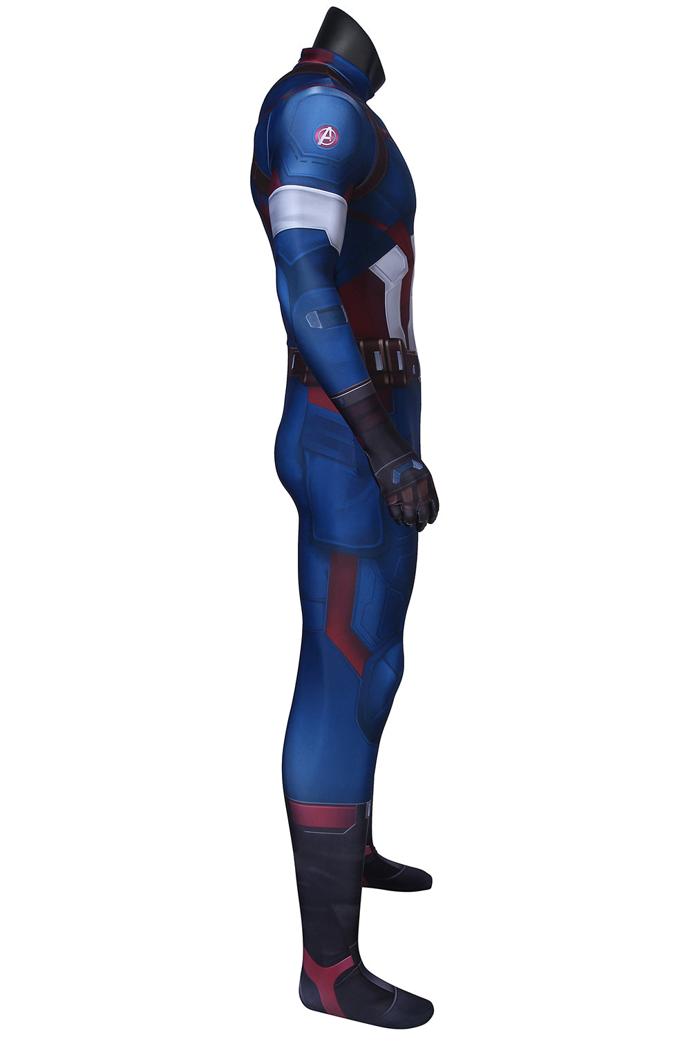 COSKEYFM Captain America Costume bodysuit Halloween Captain America Costume Jumpsuit