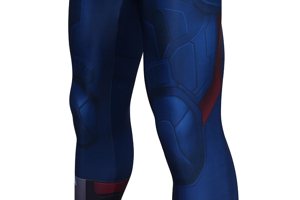 COSKEYFM Captain America Costume bodysuit Halloween Captain America Costume Jumpsuit