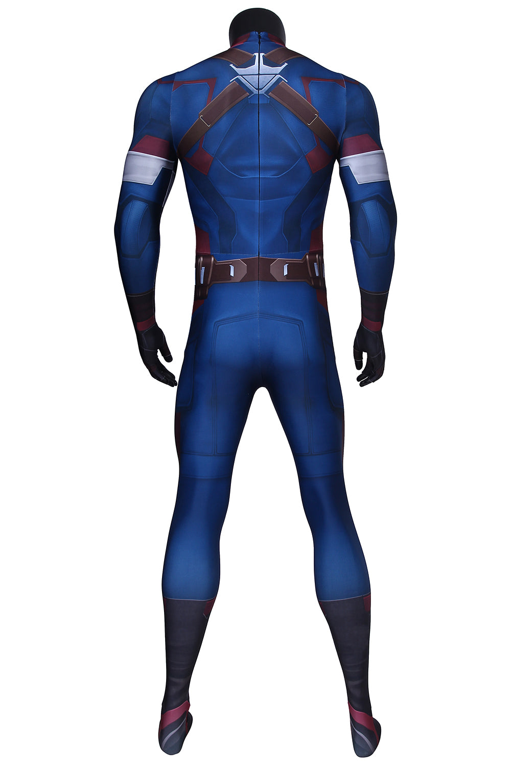 COSKEYFM Captain America Costume bodysuit Halloween Captain America Costume Jumpsuit