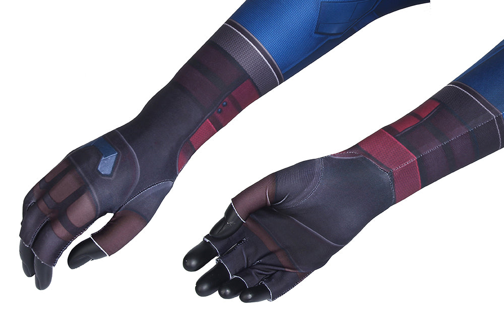 COSKEYFM Captain America Costume bodysuit Halloween Captain America Costume Jumpsuit